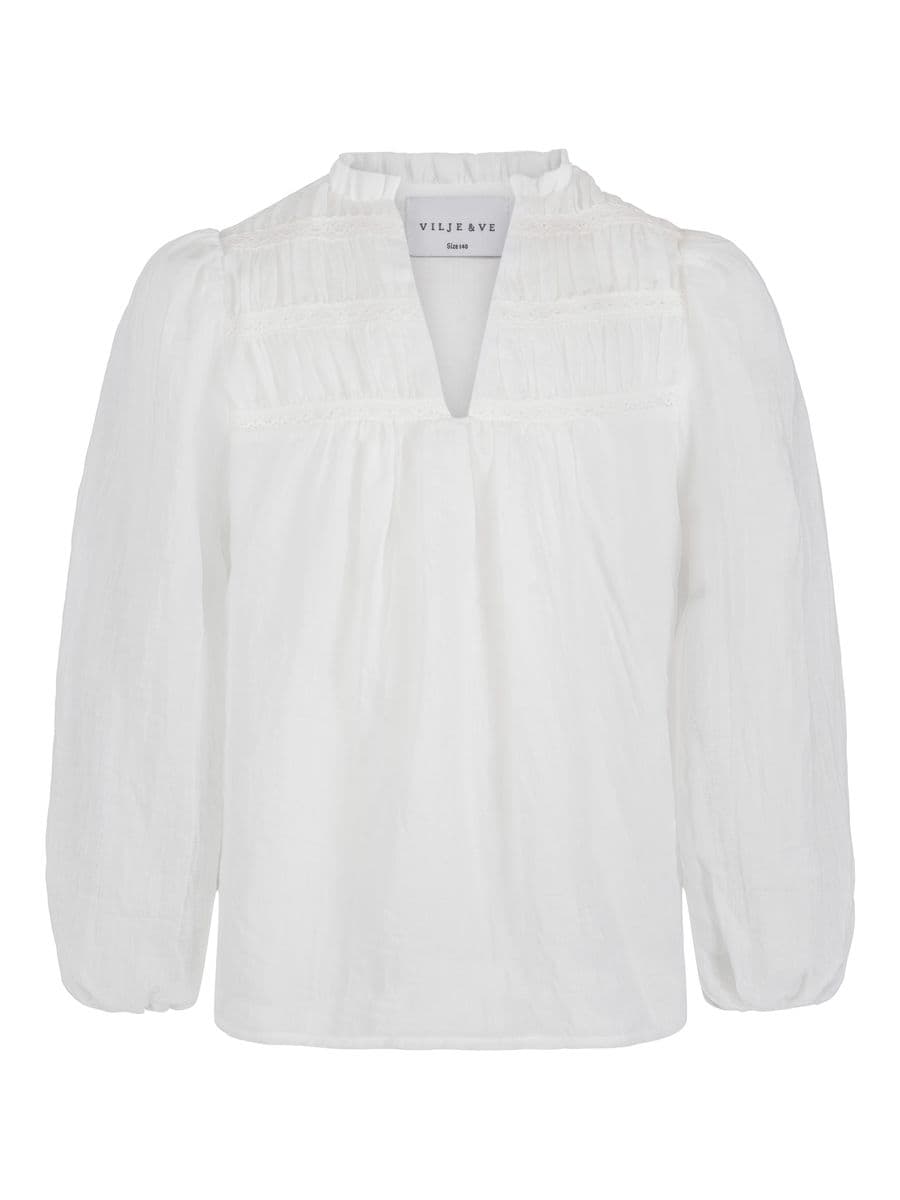 Vilje & Ve Lillian Bluse Soft White (176 /16 år)