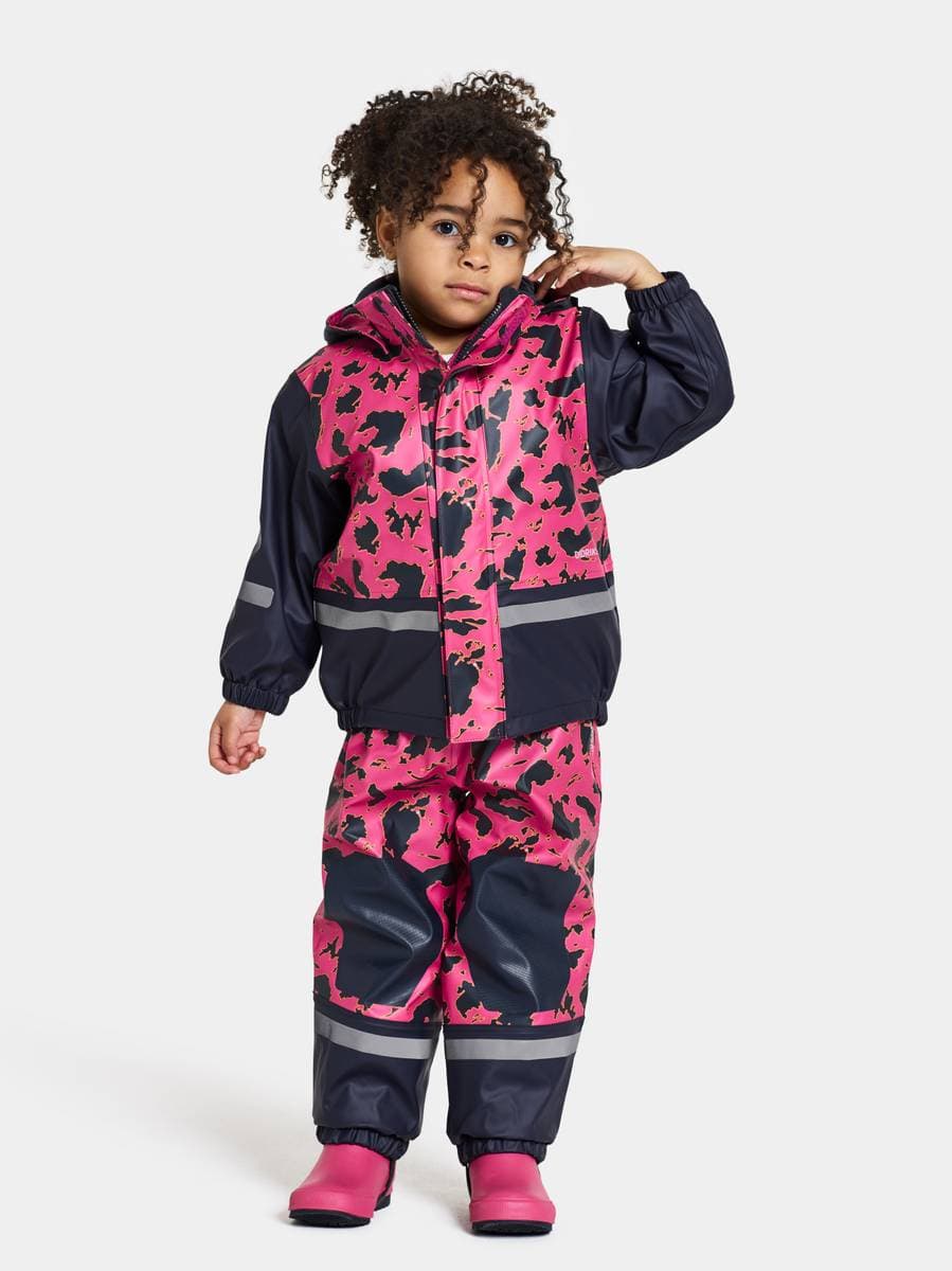 Didriksons Regnsett Boardman Grundsund Filled- Pink (90 / 1,5-2 år)