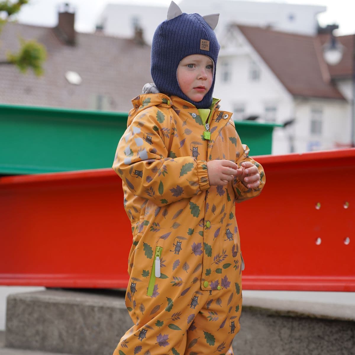 Kattnakken Vinterregndress Slaps Tolvmeterskogen Honning (80 / 1 år)