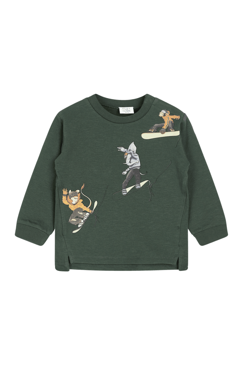 Hust and Claire Asger Sweatshirt Avocado (98 /3 år)