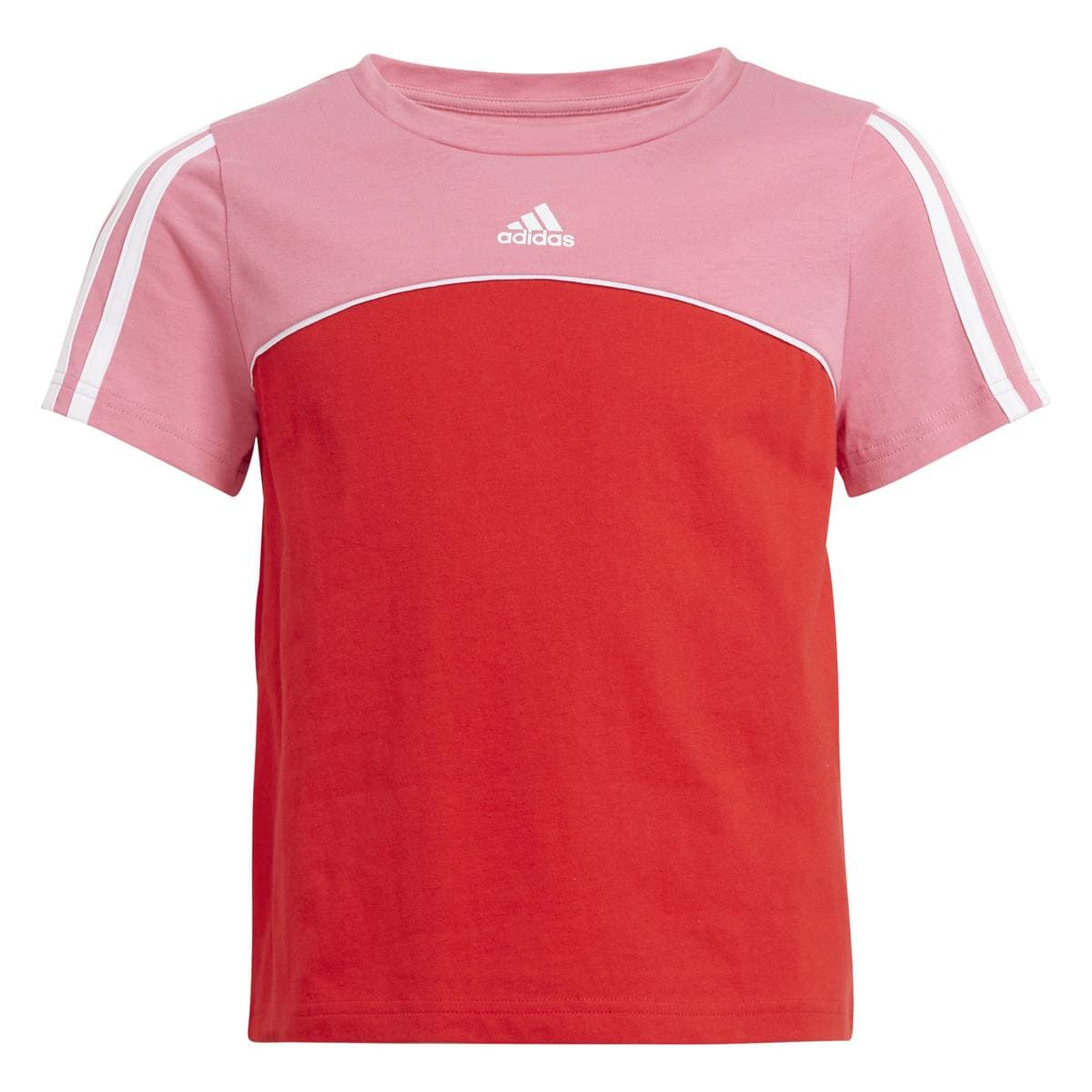 Adidas Girl Color Block T-skjorte Rosa/Rød (170 / 15-16 år)