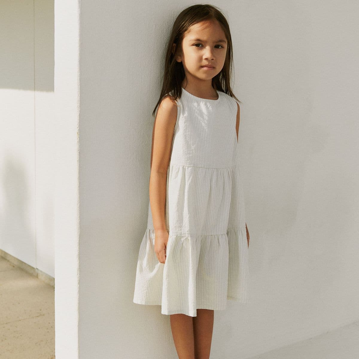 Wheat Kjole Luise Summer Blue Stripe (98 /3 år)