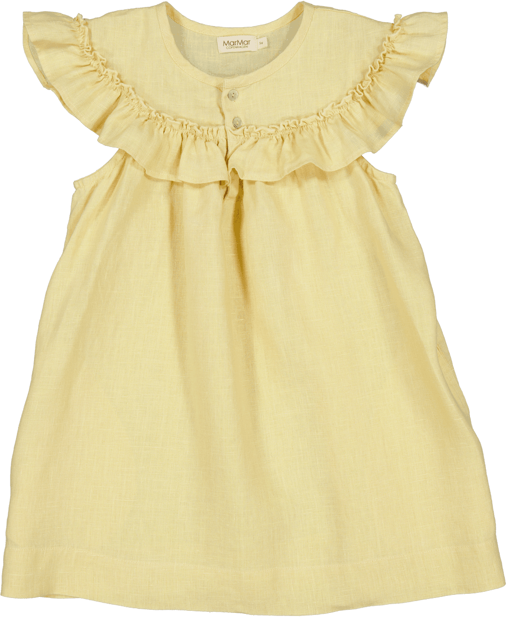 MarMar Kjole Druss Linen Banana (86 / 1,5 år)