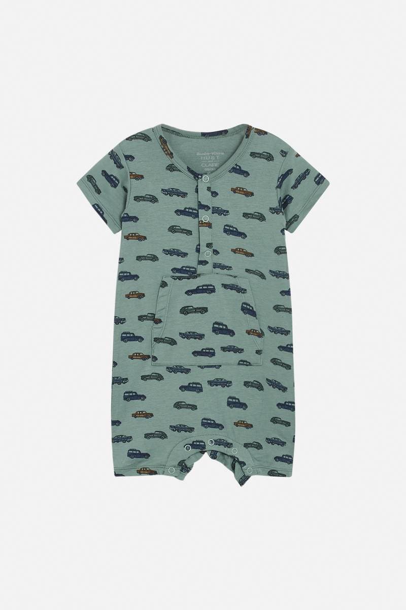 Hust and Claire Hust & Claire Mungo Bambusviscose Romper Green ice (56 / 1-2 mnd)