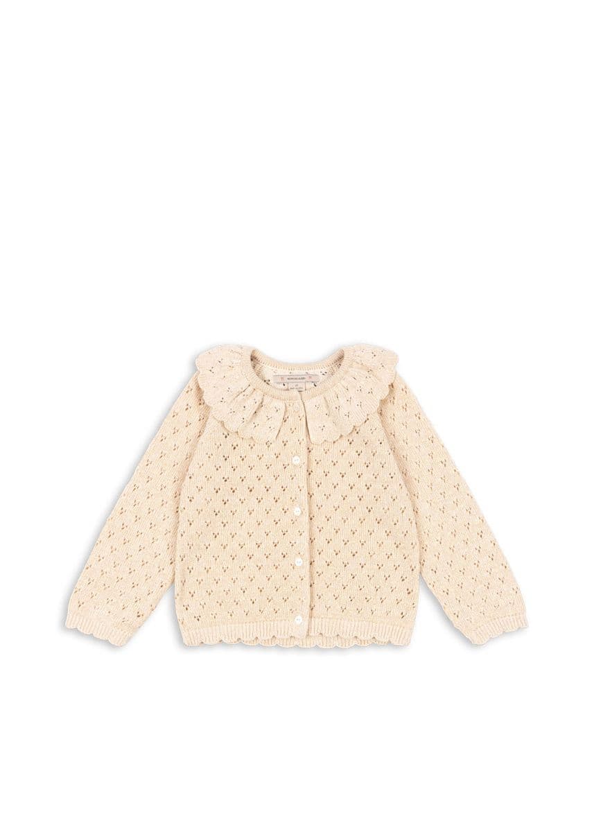 Konges Sløjd Holiday Knit Cardigan Smørkrem (92 / 2 år)