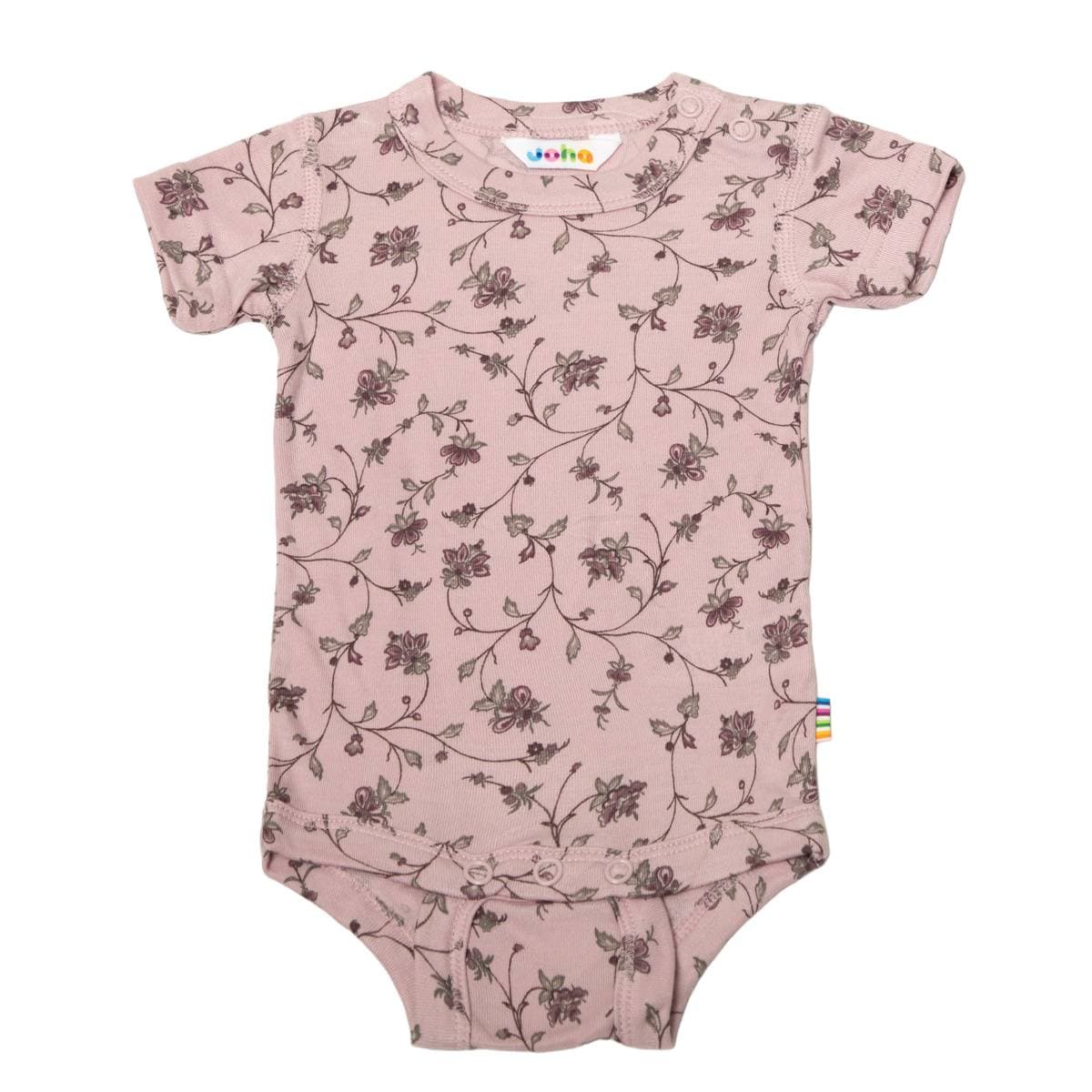 Joha Joha Flower & Tools Body Kortarmet Bambusviscose Pink (80 / 1 år)