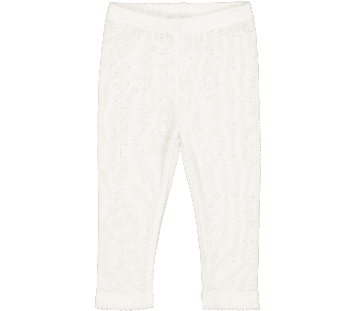 Marmar Copenhagen MarMar Ull Leggings Pointelle Leg Natural (74 / 9 mnd)