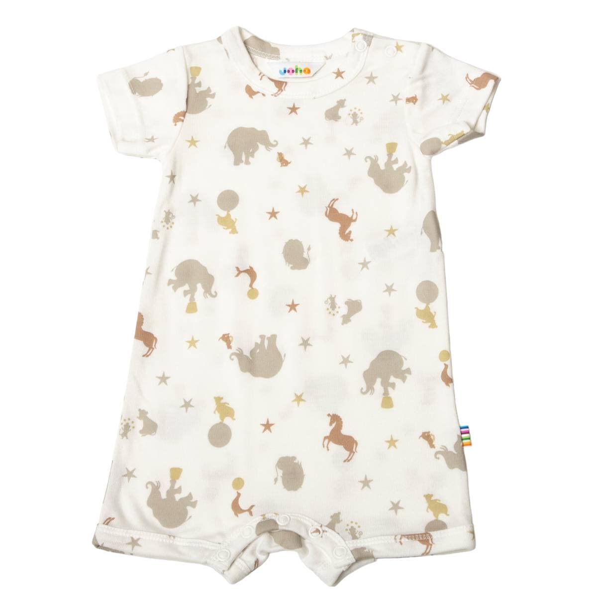 Joha Romper Bambusviscose Circus White (70 / 8-9 mnd)