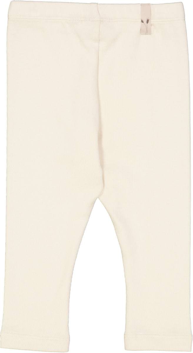 Wheat Rib Leggings Eggshell (80 / 1 år)