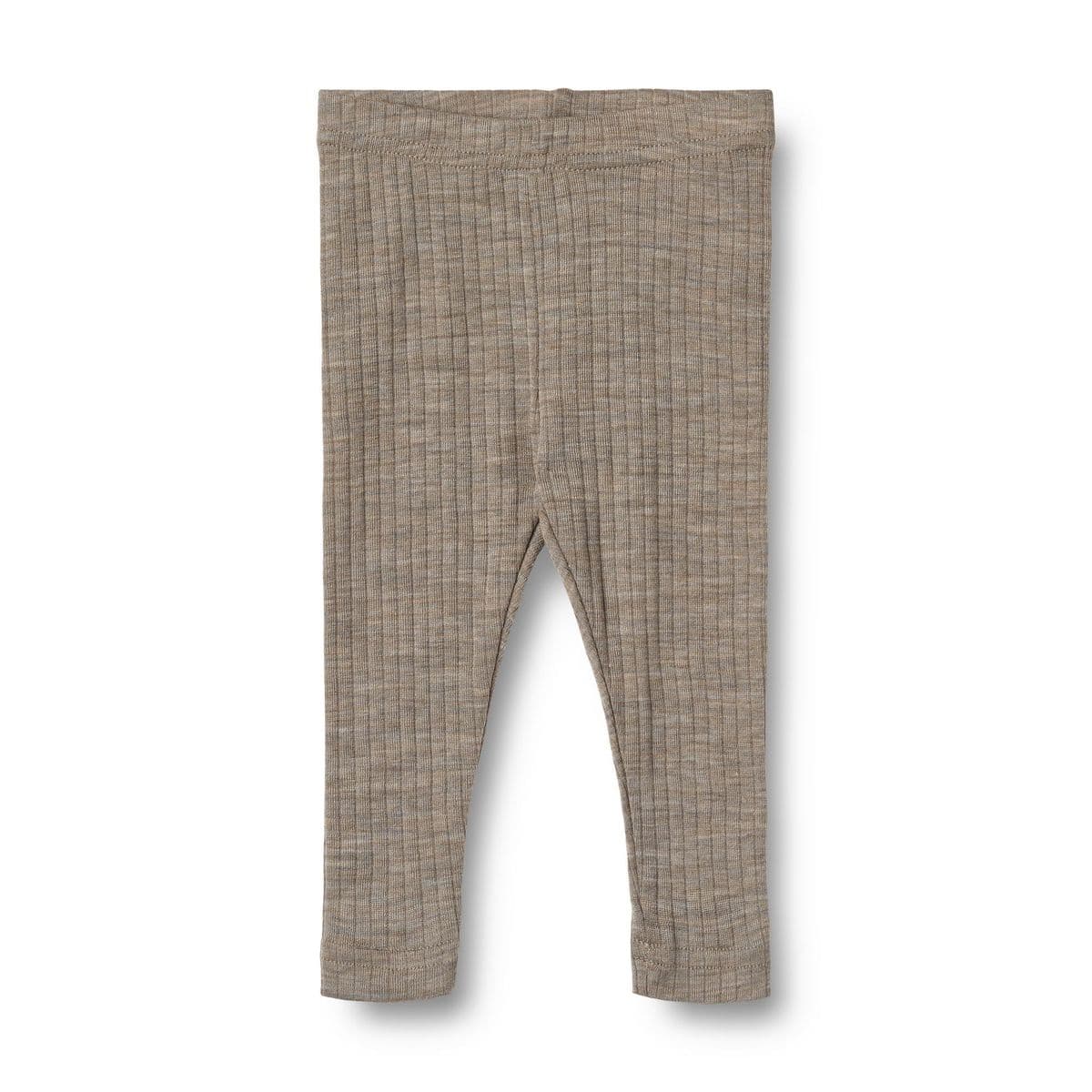 Wheat Baby Ull Silke Leggings Agi Khaki Melange (74 / 9 mnd)