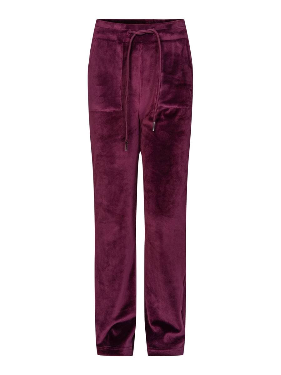 Vilje & Ve Hermine Velour Pant Plum (116 / 6 år)