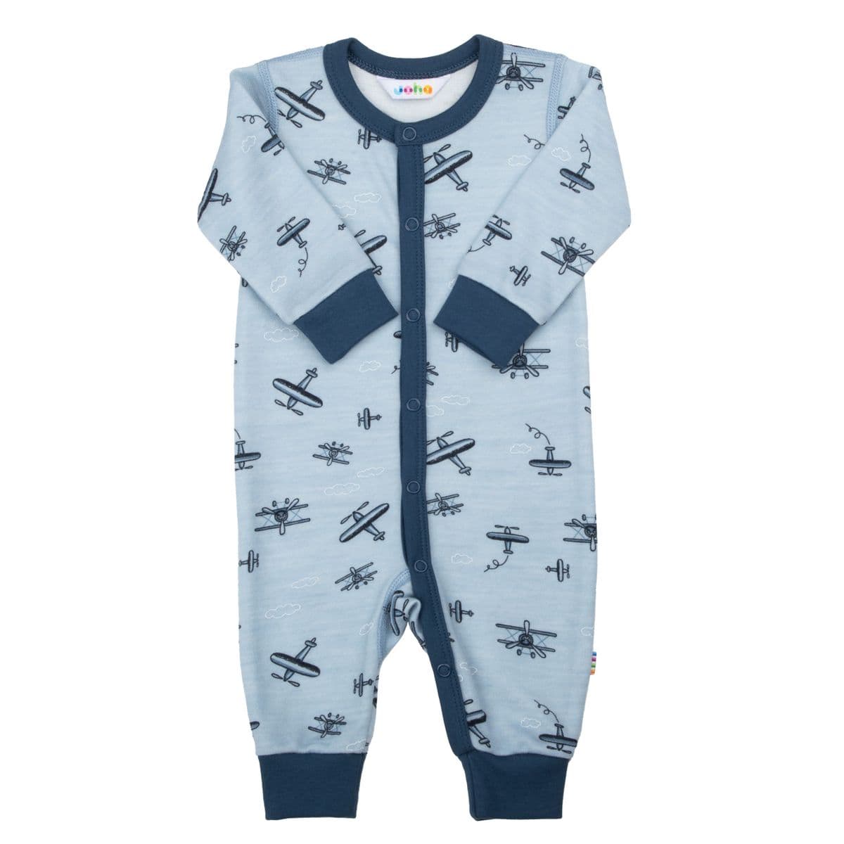 Joha Joha Ull Bambus Jumpsuit Fly Blå (90 / 1,5-2 år)