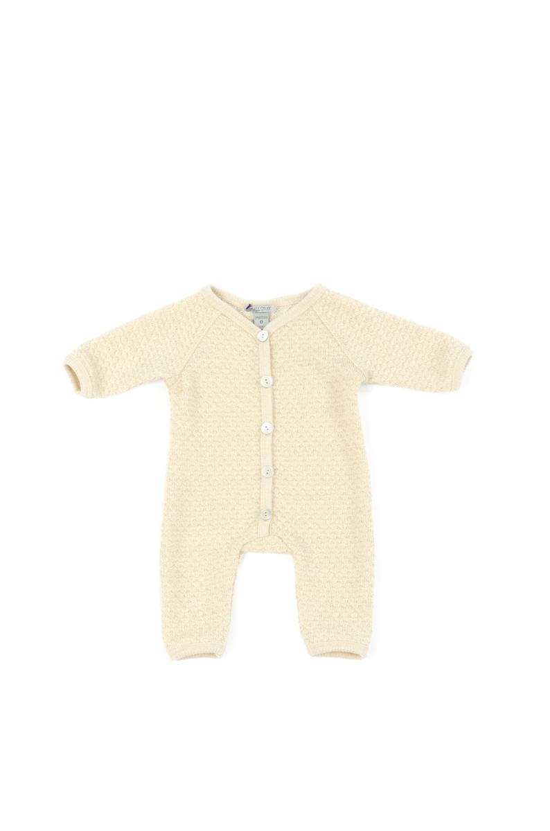 Smallstuff Jumpsuit Ull Offwhite - gullglitter (92 / 2 år)