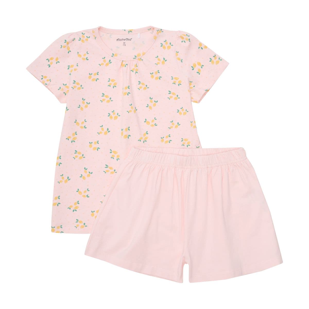 Minymo Minymo T-shirt+Short Set AOP Rosen Quartz (98 /3 år)