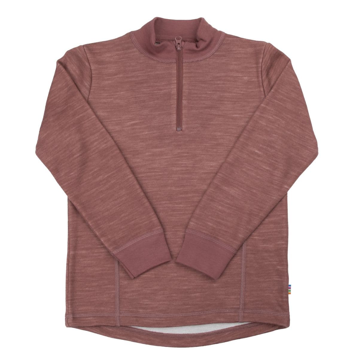 Joha Ull Bambus Genser Halfzip Mørk Rose (140 / 10 år)
