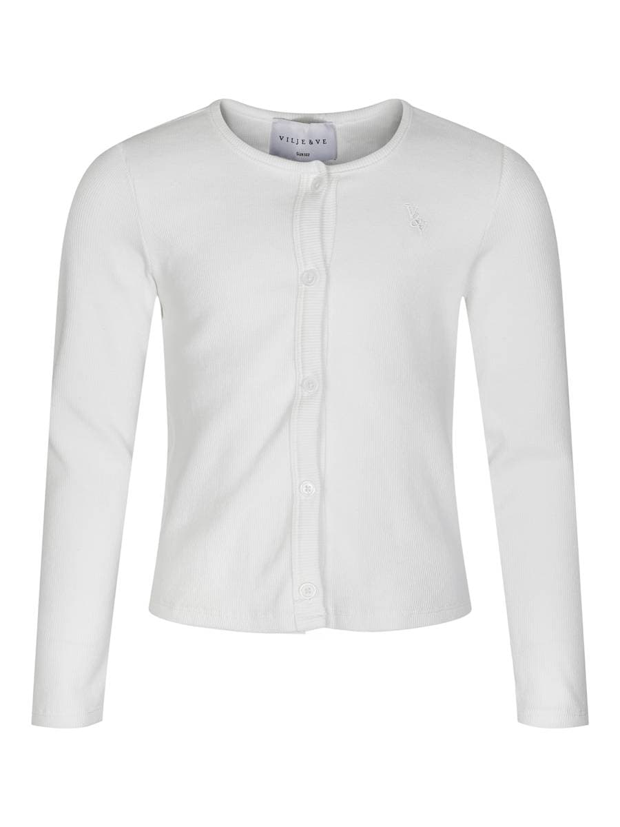 Vilje & Ve Helena Rib Cardigan Off White (110 / 5 år)