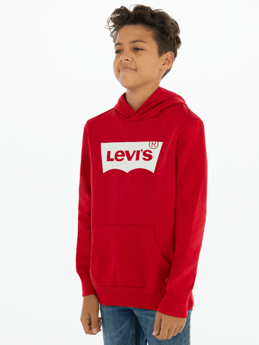 Levis Batwing Screenprint Hoodie Levis Red/ White (116 / 6 år)