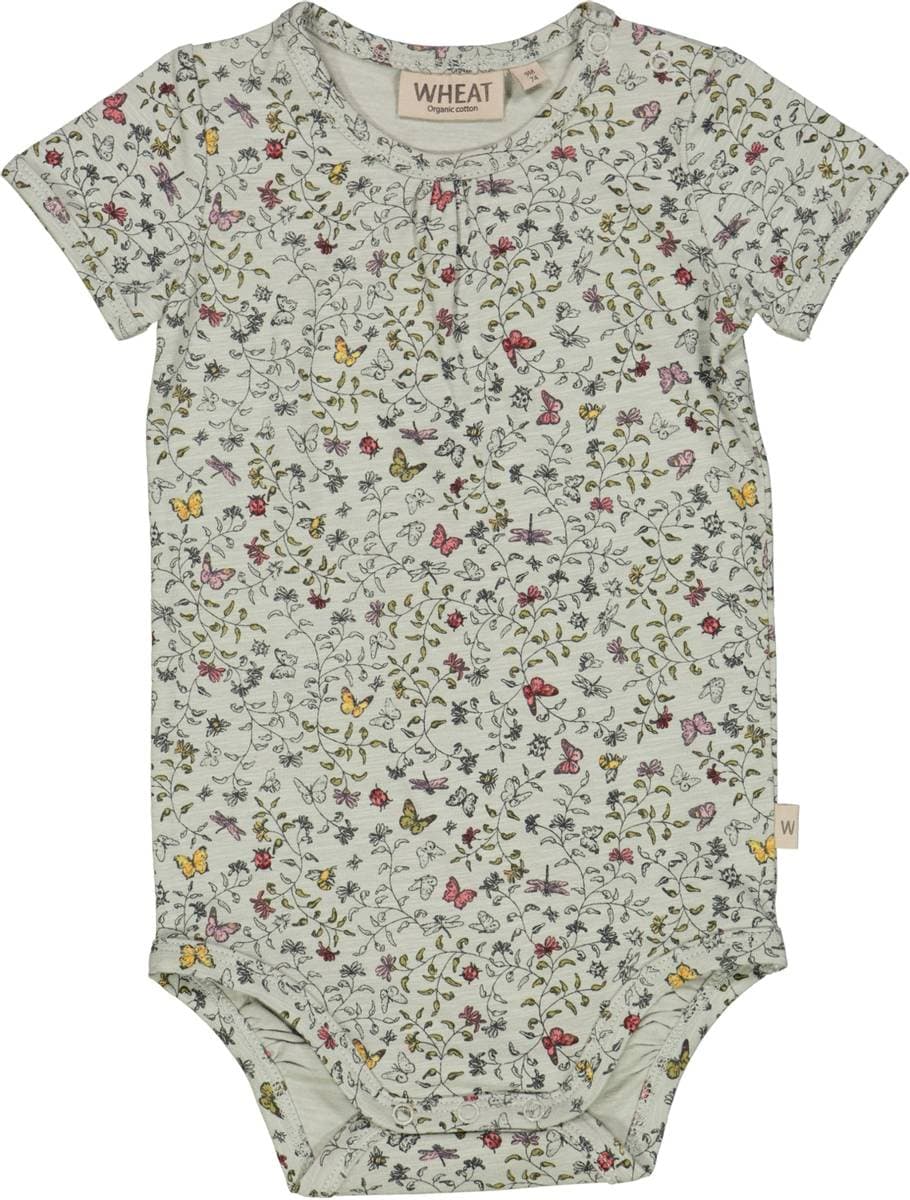 Wheat Jersey Body Ss Morning Mist Insects (68 / 6 mnd)
