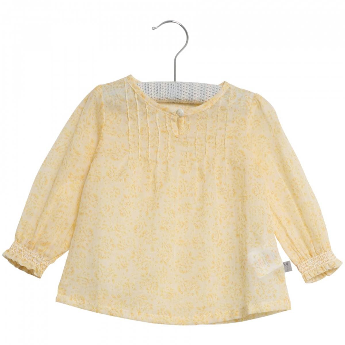 Gul Blomstrete Wheat Shirt Hanne Bluse (74 / 9 mnd)