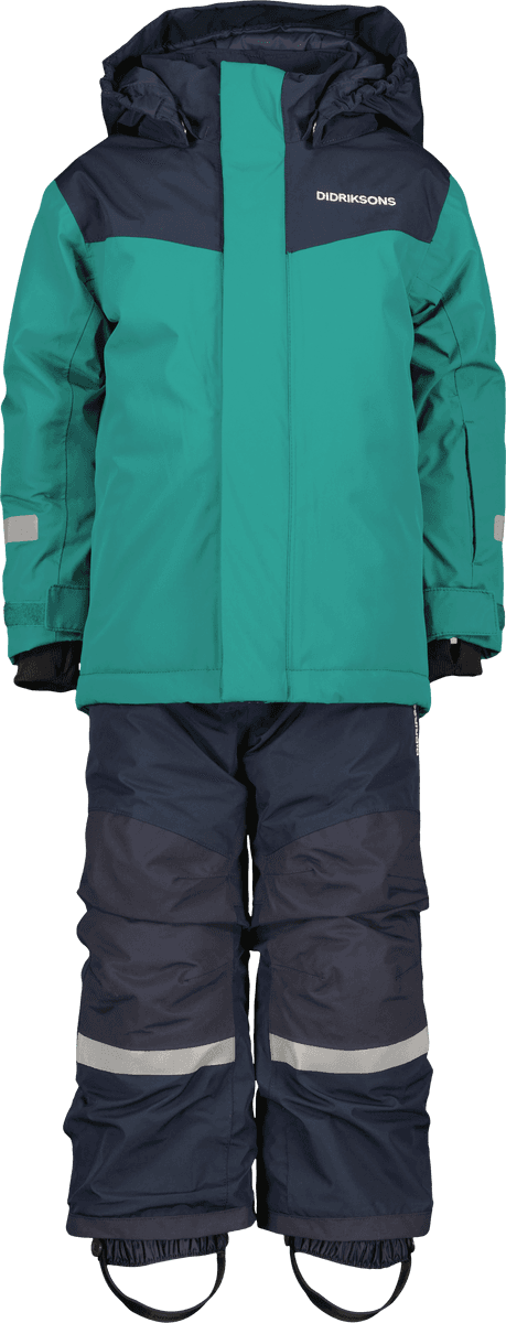 Didriksons Vintersett Skare Kids Petrol Green (80 / 1 år)