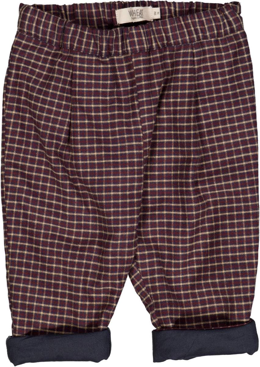 Wheat Bukse Nate Midnight Blue Check (68 / 6 mnd)