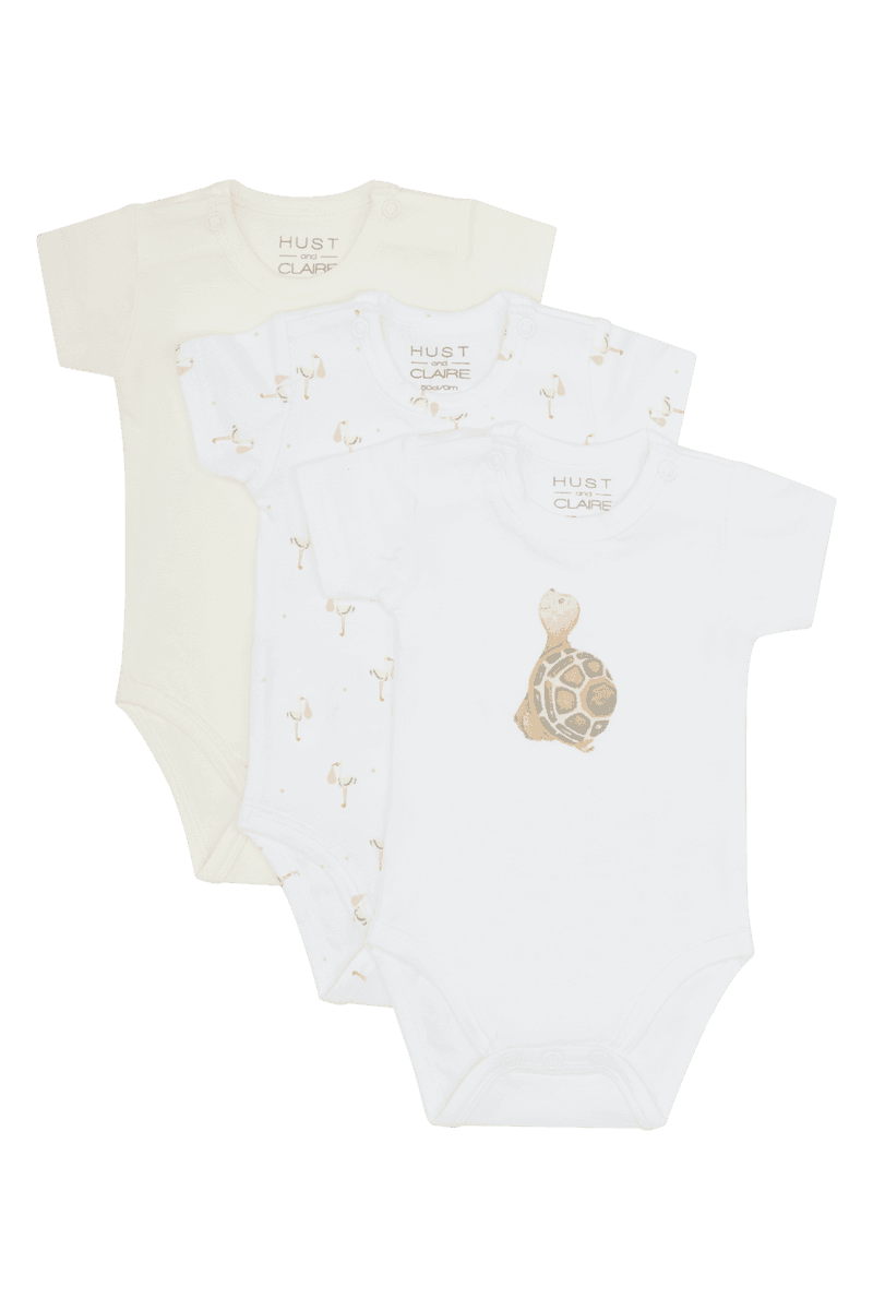 Hust And Claire Bati Body 3-Pack Whisper (74 / 9 mnd)