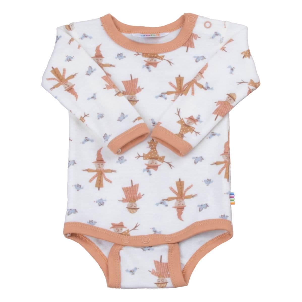 Joha Scarecrow Ull Bambus Body Off White/Peach (60 / 3-4 mnd)