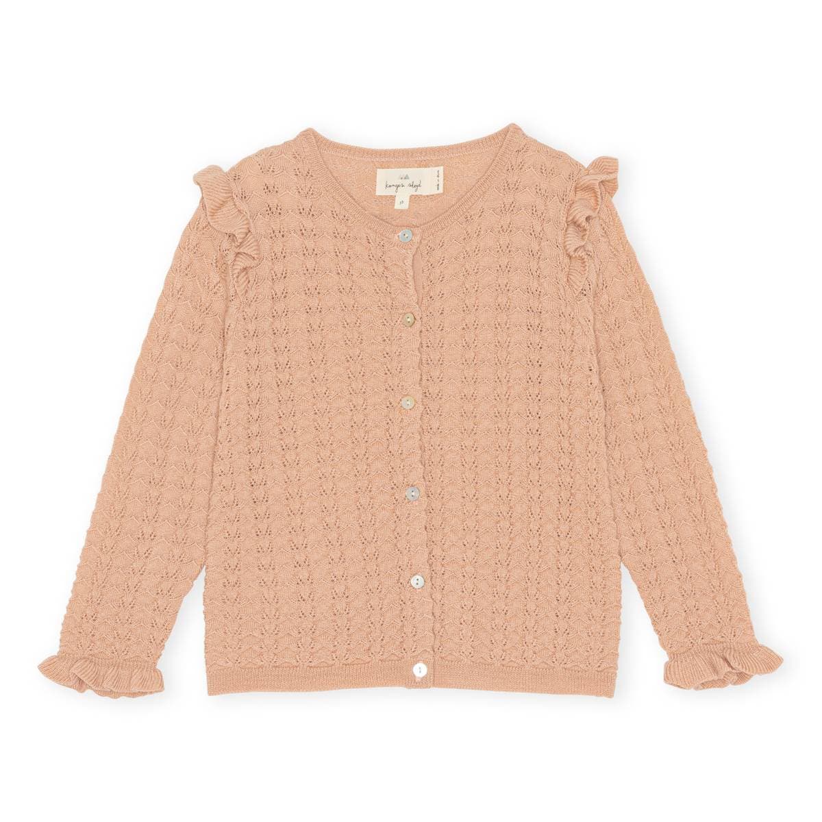 Konges Sløjd Valkan Frill Cardigan Maple Sugar (98 /3 år)