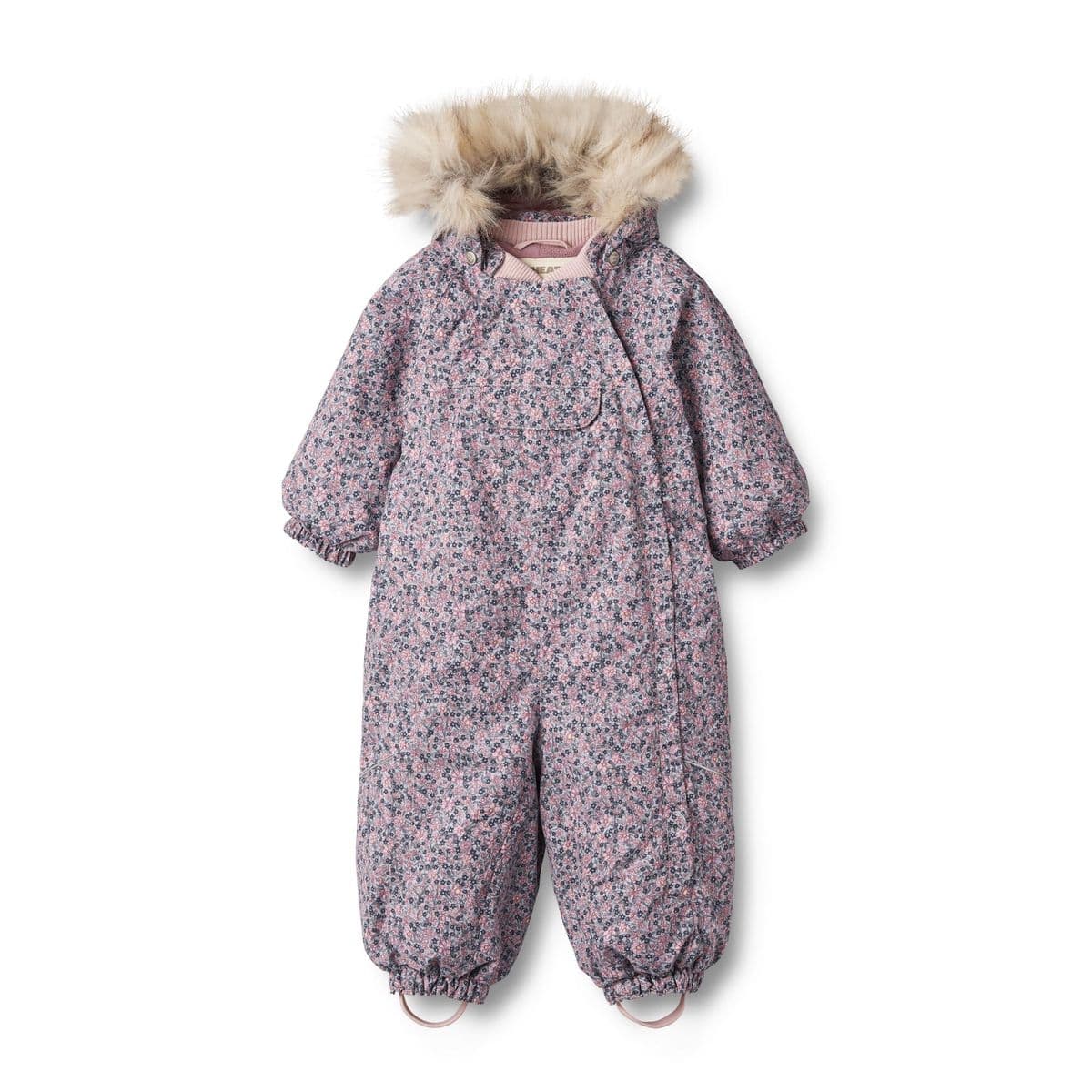 Wheat Wheat Baby Vinterdress Nickie Tech Winter Flowers (80 / 1 år)