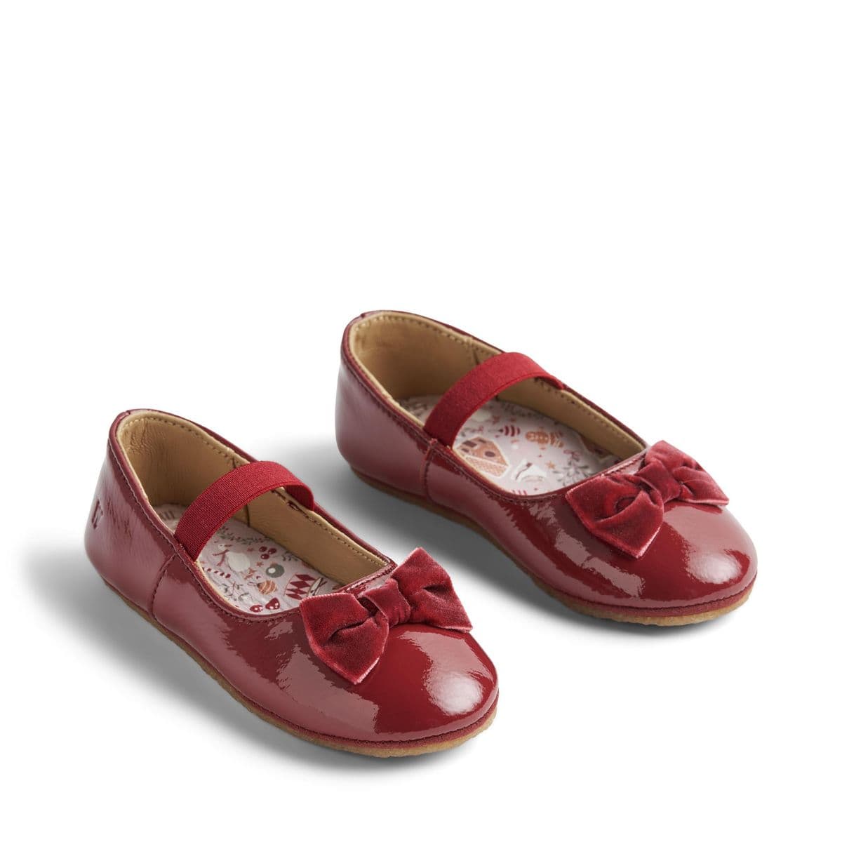 Wheat Footwear Ballerina Rosen Cherry Red (22)