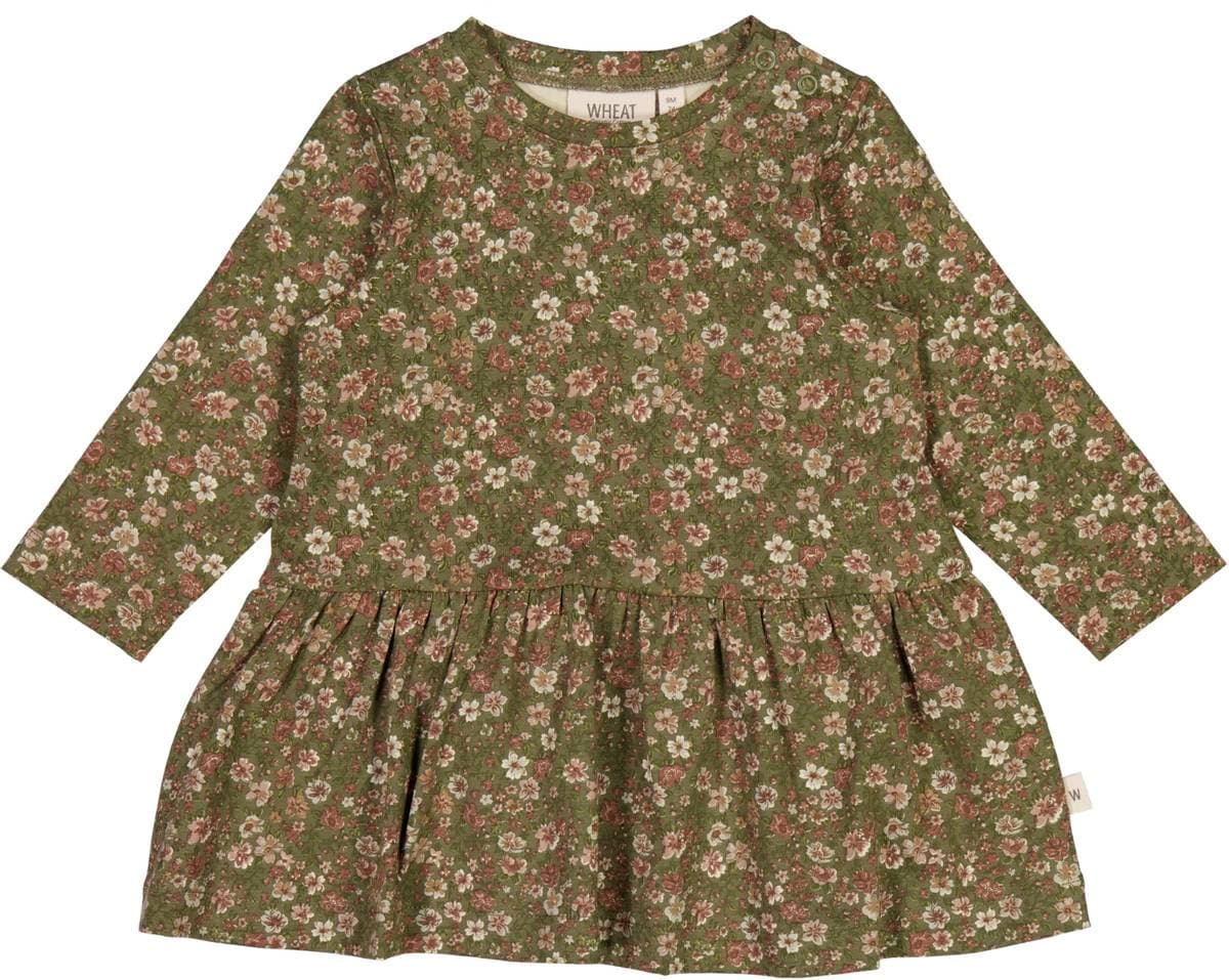 Wheat Jersey Kjole Bessie Dry Pine Flowers Baby (86 / 1,5 år)