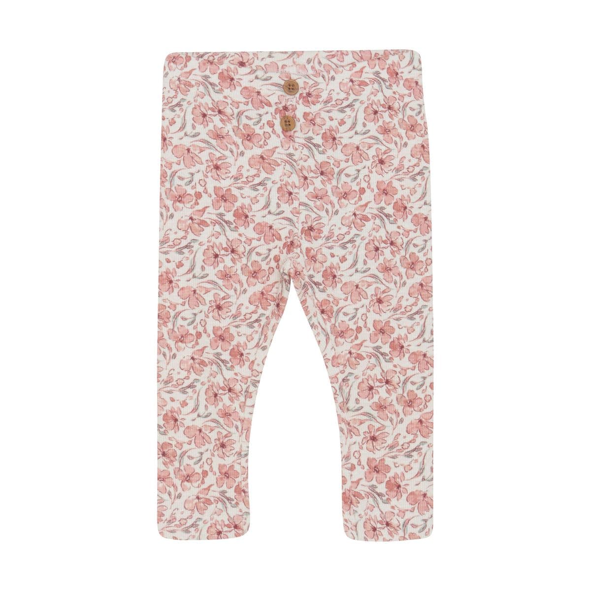 En Fant En Fant Leggings Rib AOP Eggnog (80 / 1 år)