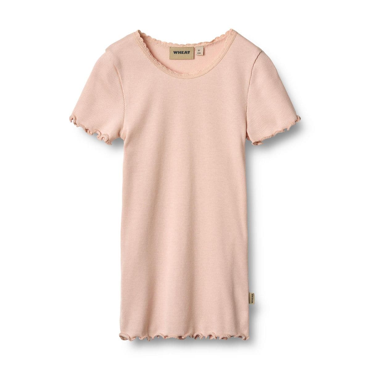 Wheat Rib T-Shirt Katie Powder (152 / 12 år)
