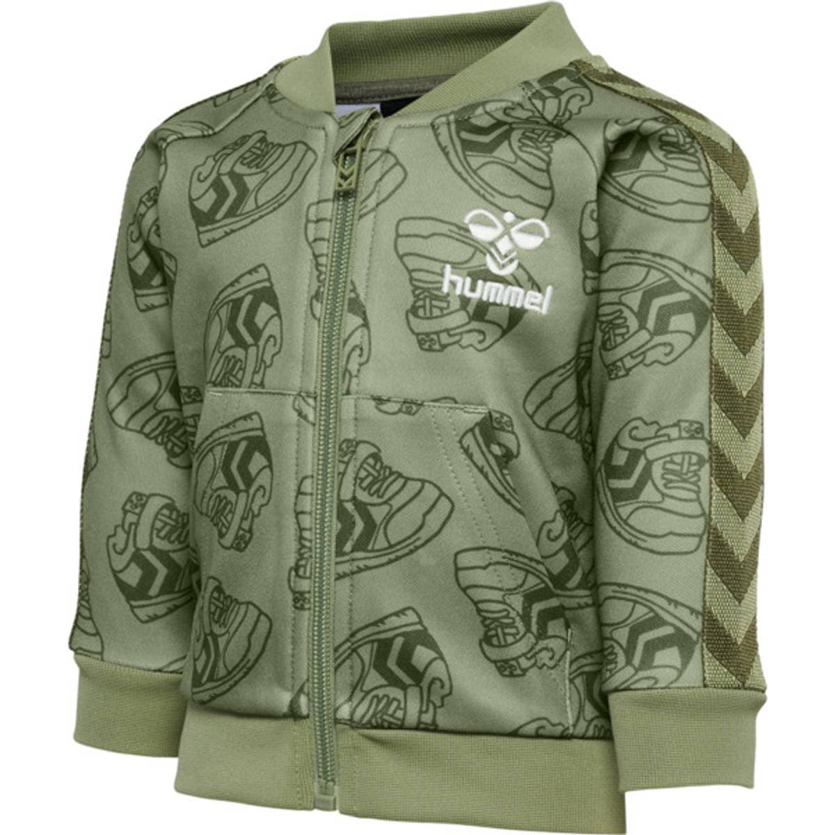 Hummel Sneaker Zip Jacket Oil Green (80 / 1 år)