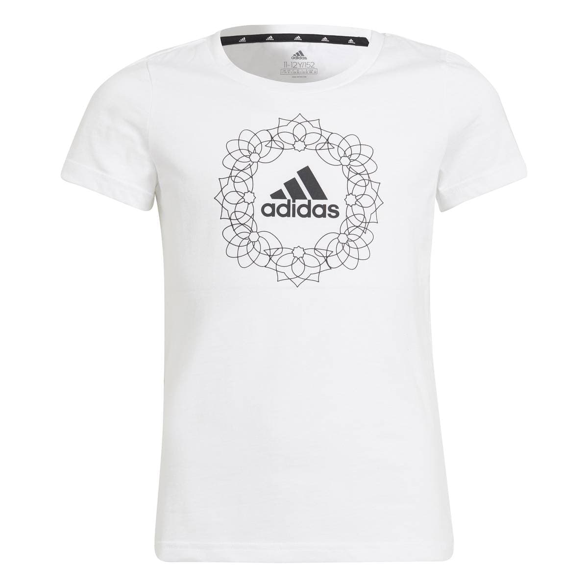 Adidas Girl GFX Tee 1 T-skjorte Hvit (128 / 8 år)