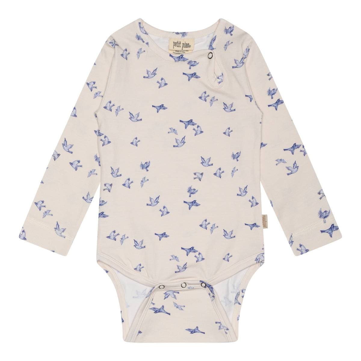 Petit Piao Body Printed Blue Bird (68 / 6 mnd)