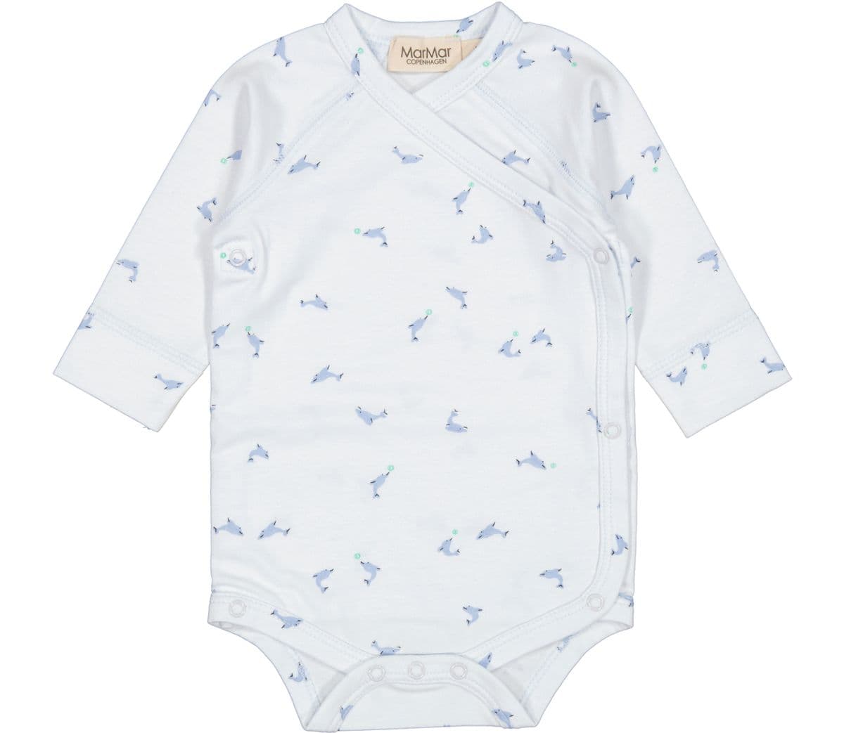 MarMar Omslagsbody Modal Smooth Print Belito Dolphin (68 / 6 mnd)