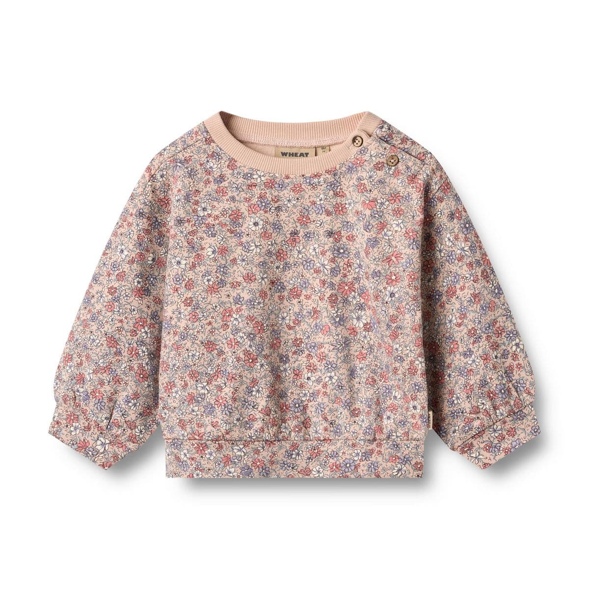 Wheat Genser Lia Rose Dust Flowers (86 / 1,5 år)