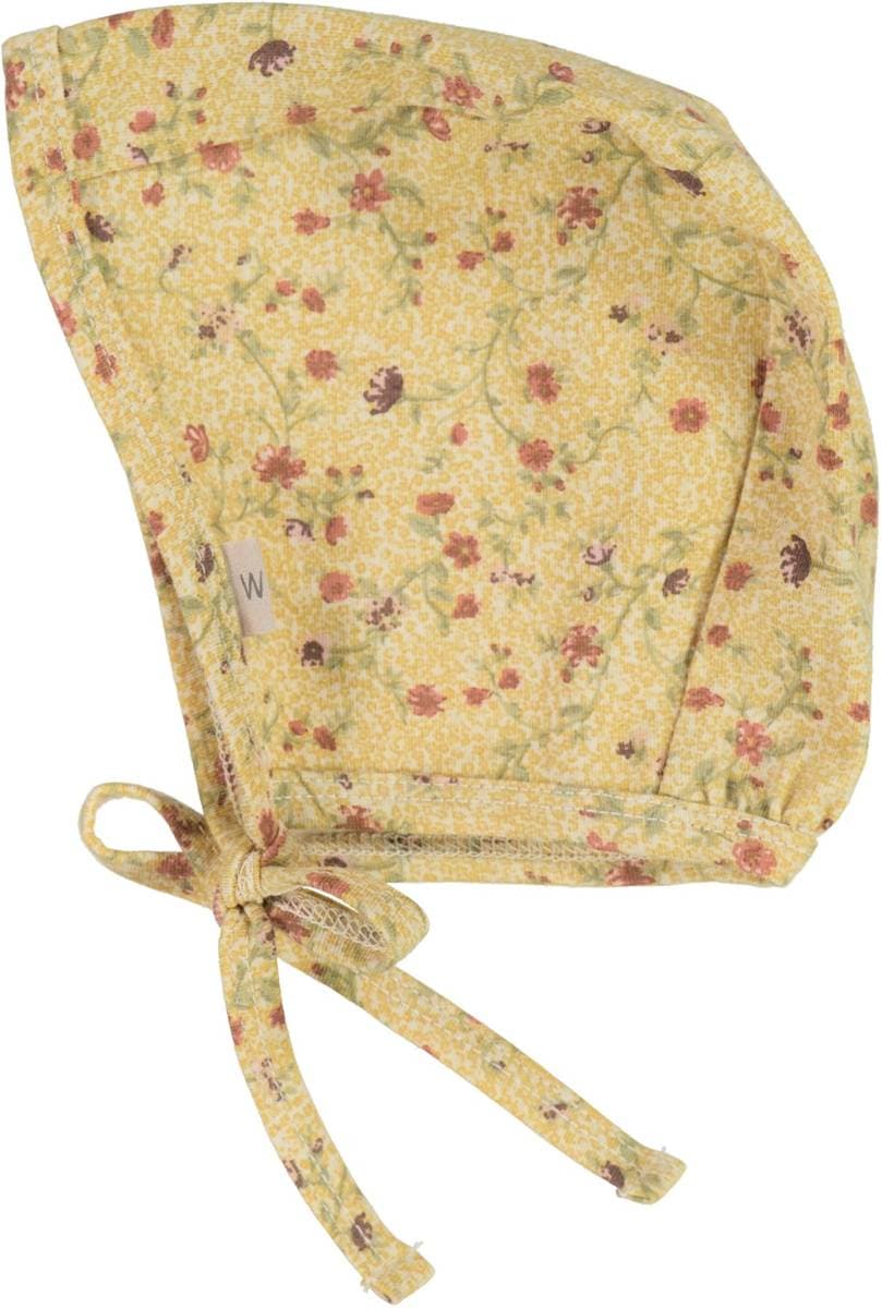 Wheat Baby Bonnet Ebba Clam Flower Vine