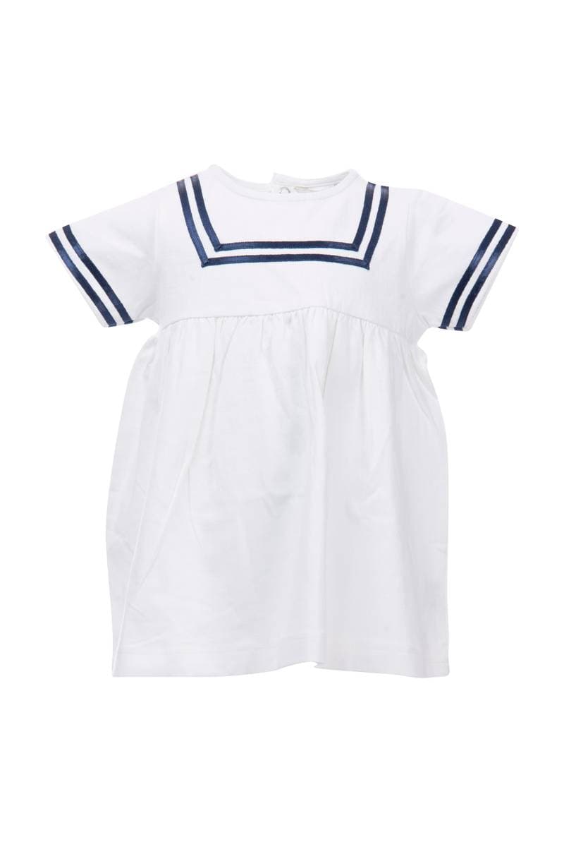 Salto Sailor Baby Jersey Kjole Hvit/Marine (74/80)