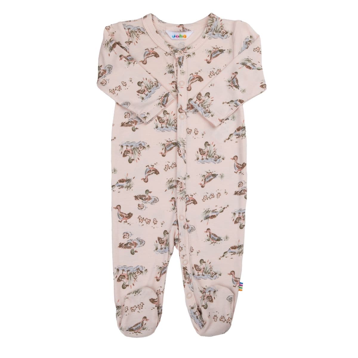Joha Lake Bambus Jumpsuit W/Foot Lys Rosa (40 1-2 mnd)