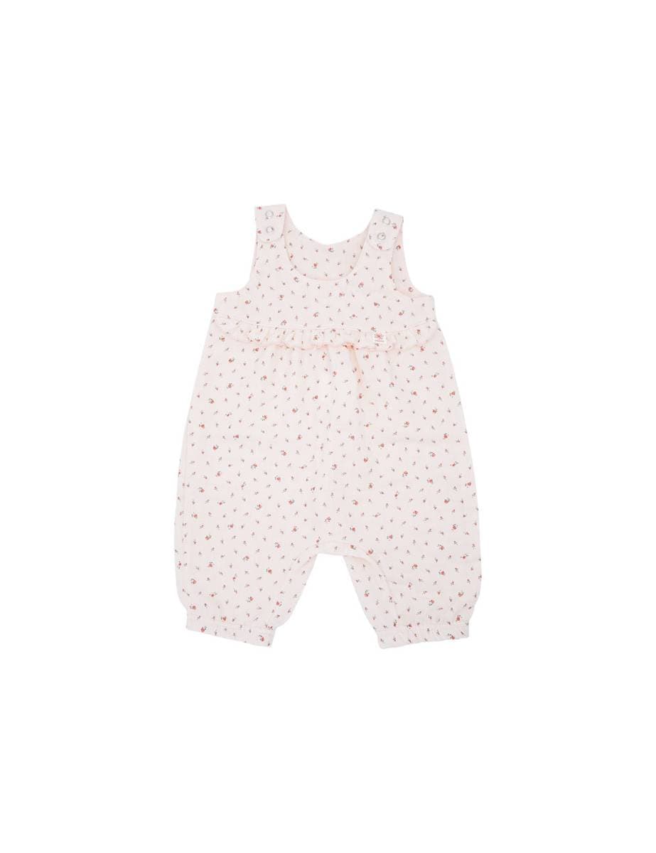 Maximo Musselin Girl-Jumpsuit Zartrosa-Pink-Blümchen (86/92)