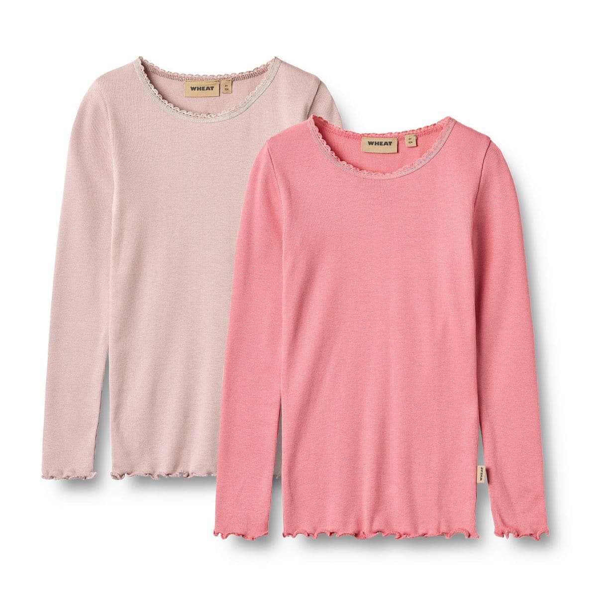 Wheat Wheat Genser Reese 2x Rib Pink Lilac (98 /3 år)