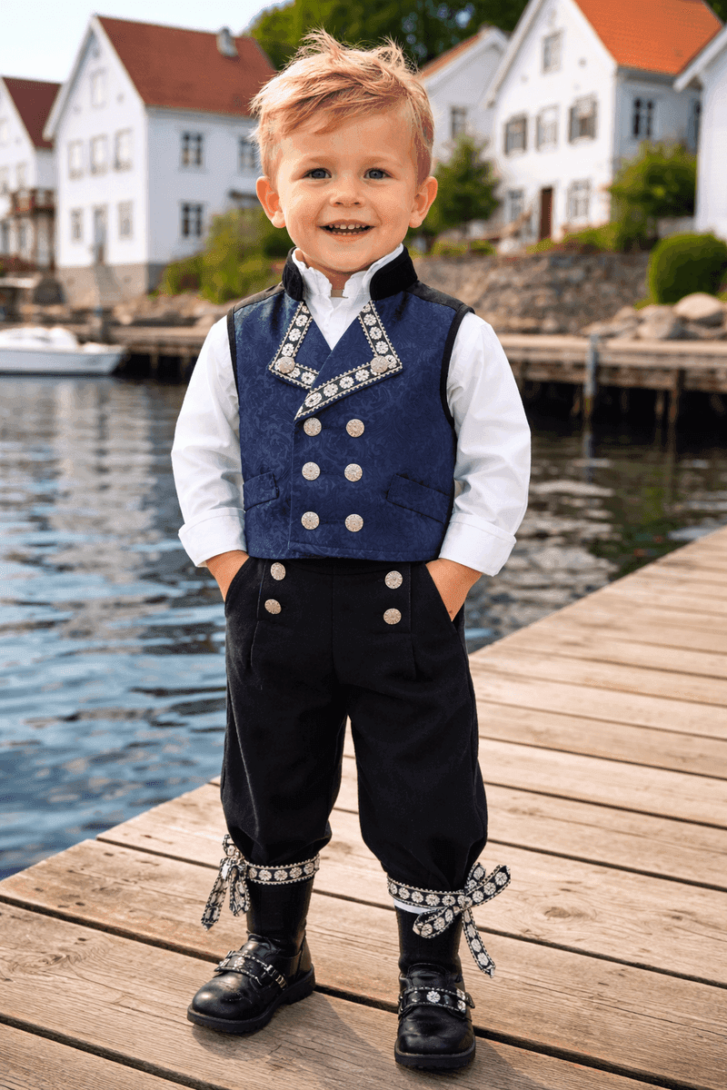 Salto Baby Festdrakt Gutt Blå (86/92)
