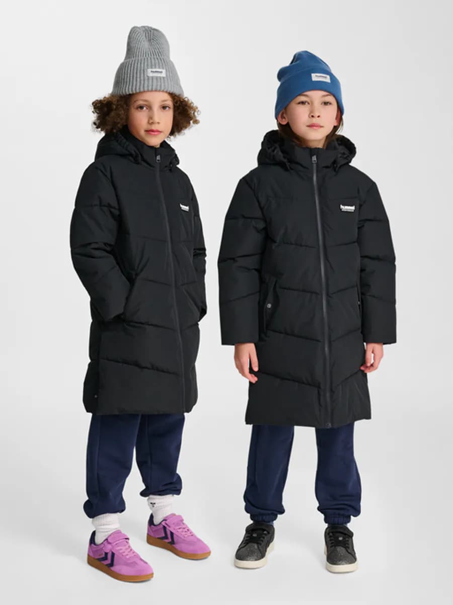 Hummel Jr Puffer Long Vinterjakke Black (140 / 10 år)