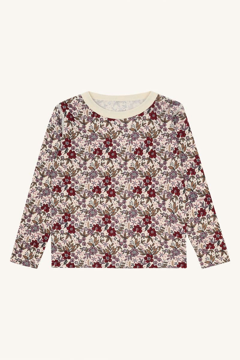 Hust and Claire Abba Flor Genser Ull Bambus Off White (92 / 2 år)
