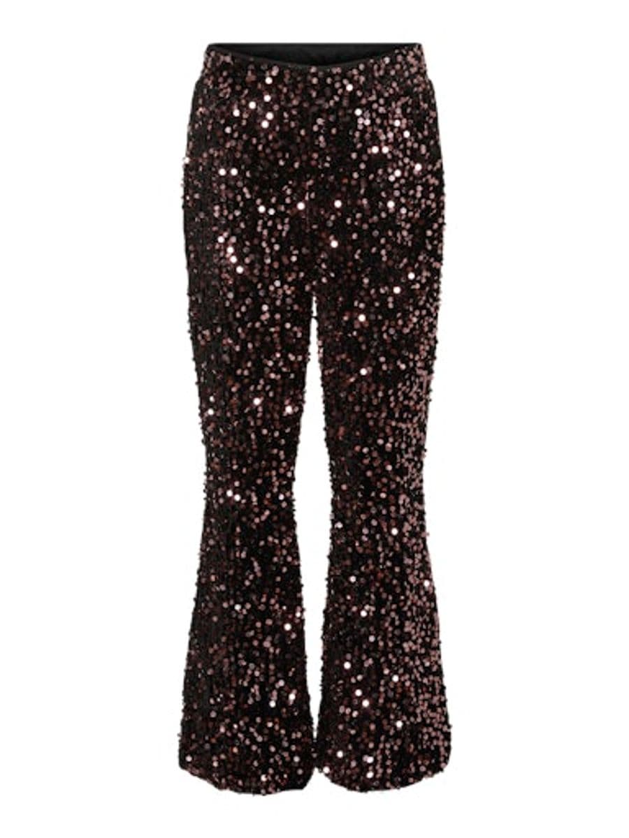 Vero Moda Girl Bella Flared PantBlack Rosegold Sequins (164 /14 år)