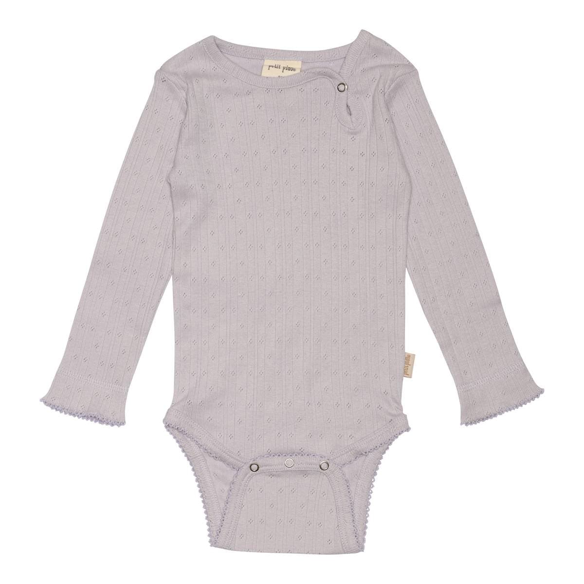 Petit Piao Body Pointelle Light Lavender (62 / 3 mnd)