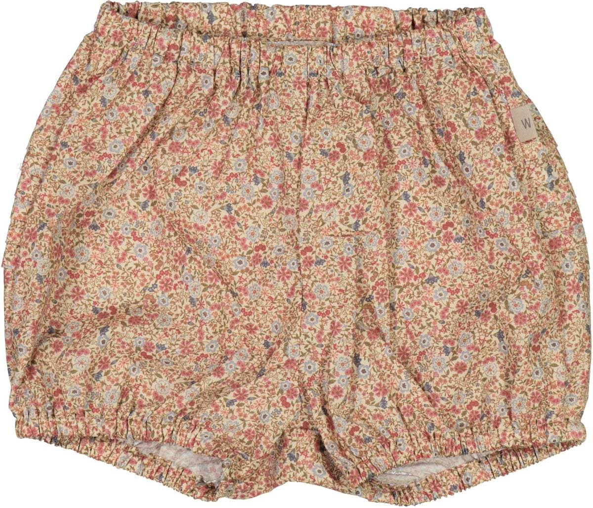 Wheat Nappy Shorts Pleats Porcelain Flowers (68 / 6 mnd)