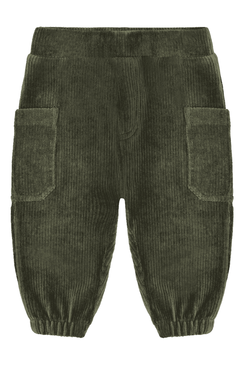 Hust and Claire Gus Ribbed velour Joggebukse Deep Ivy (92 / 2 år)